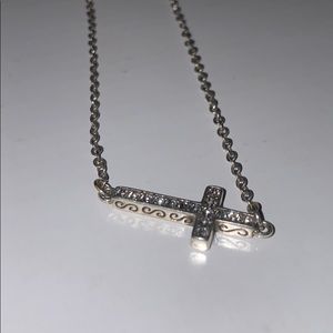 Used Brighton cross necklace